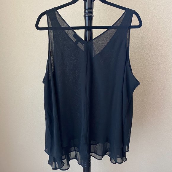 Lane Bryant, Black Tank Top, Shell, Size 22 - Picture 2 of 5